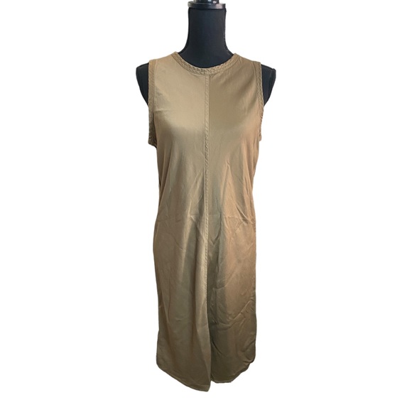 brown dress uniqlo Women's 3D Cotton Knit Dress